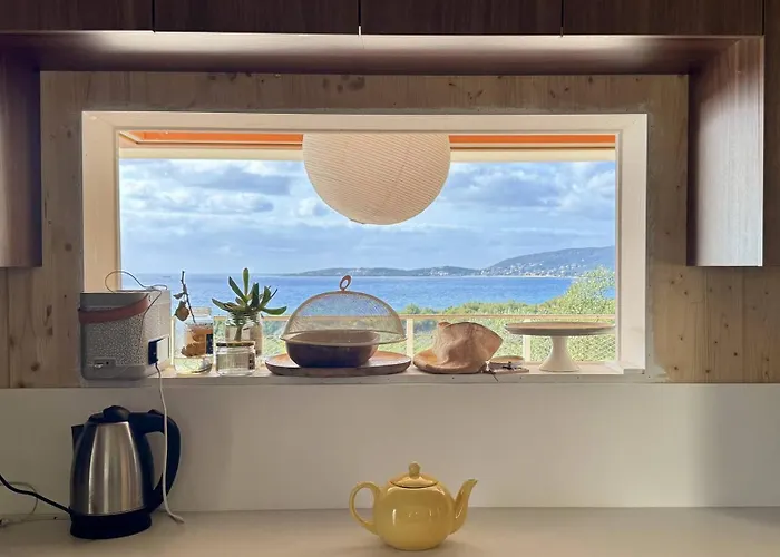 D'architecte A Abbartello, Vue Et Acces Villa Olmeto (Corsica)