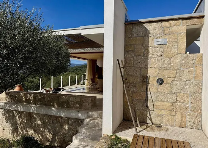 Villa D'architecte A Abbartello, Vue Et Acces Olmeto (Corsica)