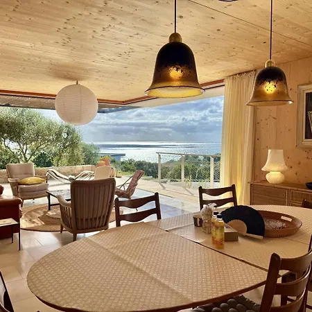 Vila D'architecte A Abbartello, Vue Et Acces Olmeto (Corsica)