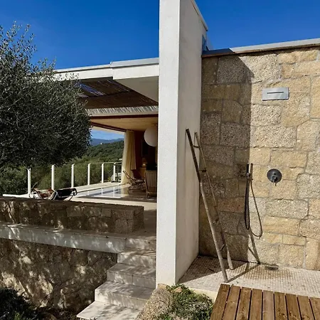 Vila D'architecte A Abbartello, Vue Et Acces Olmeto (Corsica)