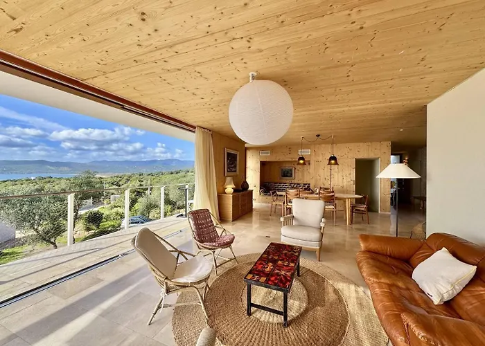 D'architecte A Abbartello, Vue Et Acces Villa